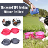 Collapsible Double Pet Bowl with Mat – Travel Dog & Cat Feeder