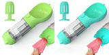 3-in-1 Portable Dog Water Bottle with Food & Waste Bag Holder