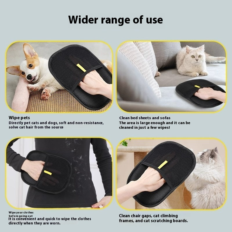 Pet Grooming Deshedding Glove for Dogs & Cats Hair Remover Mitt