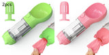 3-in-1 Portable Dog Water Bottle with Food & Waste Bag Holder