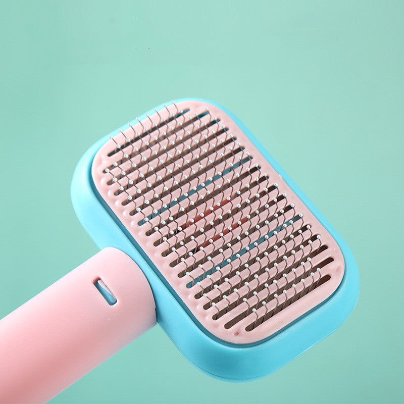 Self-Cleaning Pet Grooming Brush for Dogs & Cats