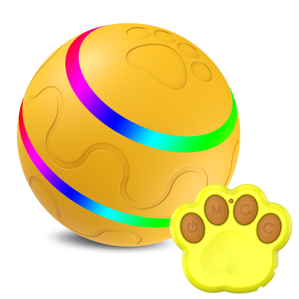Interactive Automatic Cat Toy Ball USB Rechargeable Self-Rolling