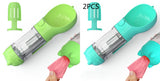 3-in-1 Portable Dog Water Bottle with Food & Waste Bag Holder