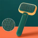 Self-Cleaning Pet Grooming Brush for Dogs & Cats