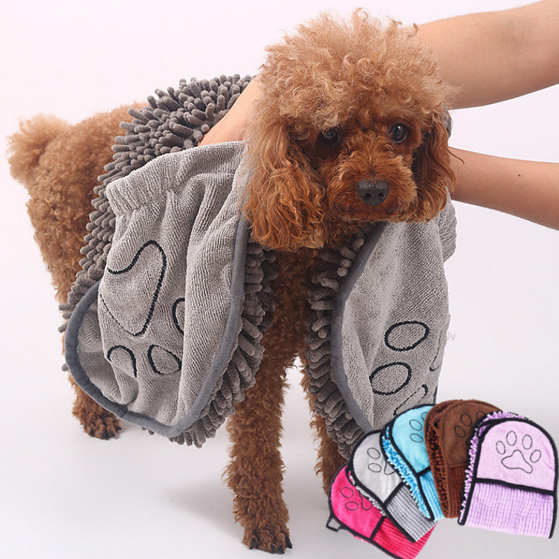 Super Absorbent Pet Bath Towel for Dogs & Cats Quick Dry