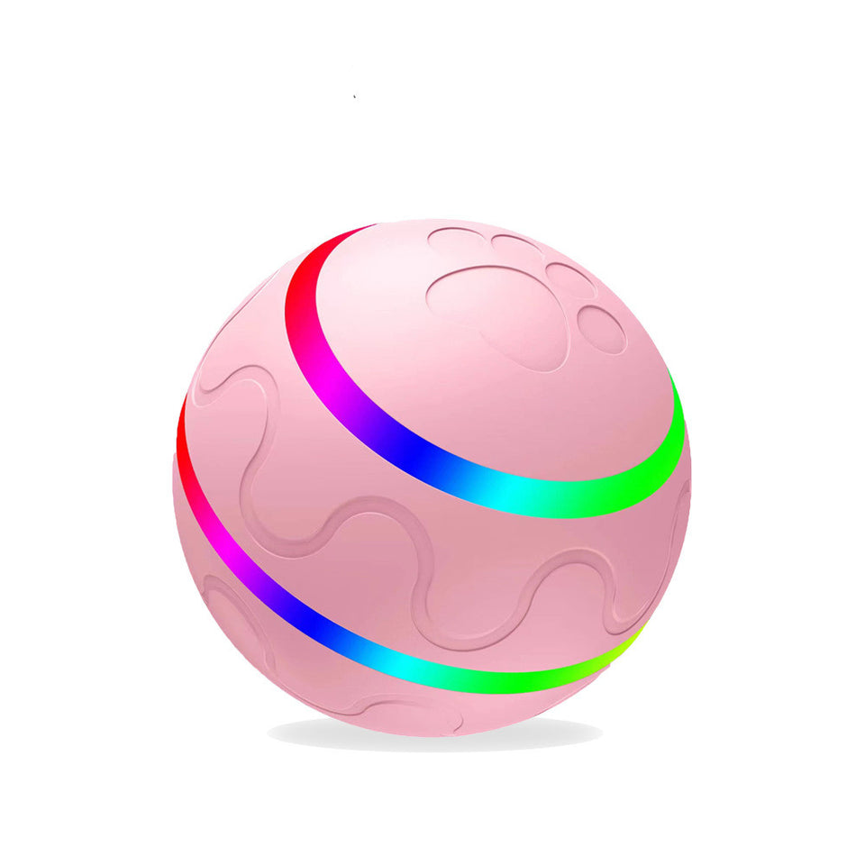 Interactive Automatic Cat Toy Ball USB Rechargeable Self-Rolling