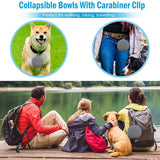 Collapsible Double Pet Bowl with Mat – Travel Dog & Cat Feeder