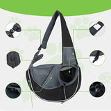 Portable Pet Carrier Sling Bag for Small Dogs & Cats Travel