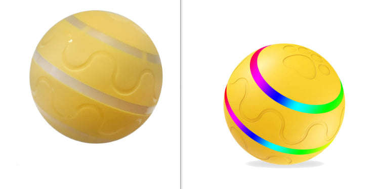 Interactive Automatic Cat Toy Ball USB Rechargeable Self-Rolling