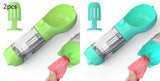 3-in-1 Portable Dog Water Bottle with Food & Waste Bag Holder