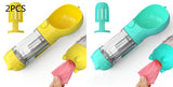3-in-1 Portable Dog Water Bottle with Food & Waste Bag Holder