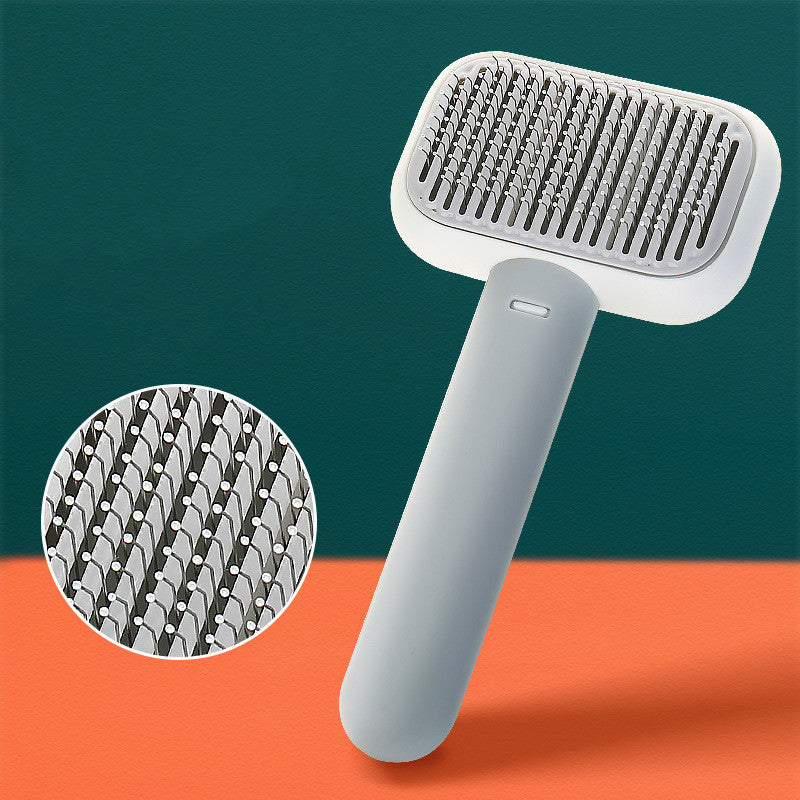 Self-Cleaning Pet Grooming Brush for Dogs & Cats