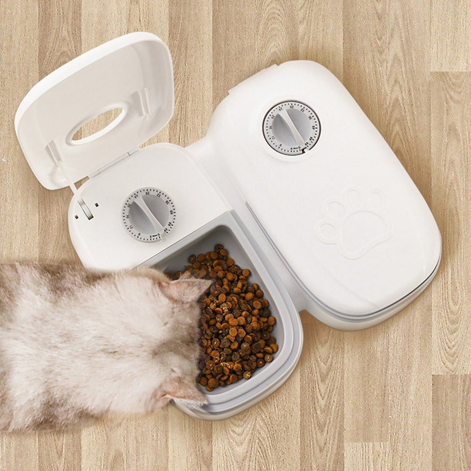 Automatic Pet Feeder with Water Dispenser for Cats & Dogs