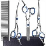 Professional Luxury Pet Grooming Scissors Kit for Dogs & Cats
