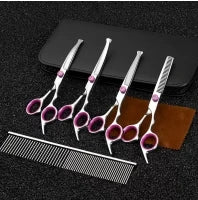Professional Luxury Pet Grooming Scissors Kit for Dogs & Cats