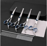 Professional Luxury Pet Grooming Scissors Kit for Dogs & Cats