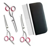 Professional Luxury Pet Grooming Scissors Kit for Dogs & Cats