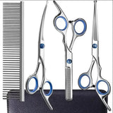 Professional Luxury Pet Grooming Scissors Kit for Dogs & Cats