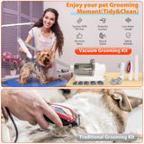 All-in-One Dog Grooming Vacuum Kit – Low Noise Pet Clipper Set