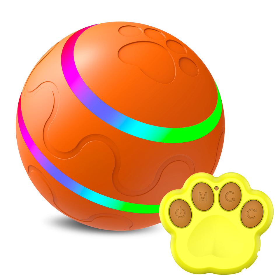 Interactive Automatic Cat Toy Ball USB Rechargeable Self-Rolling