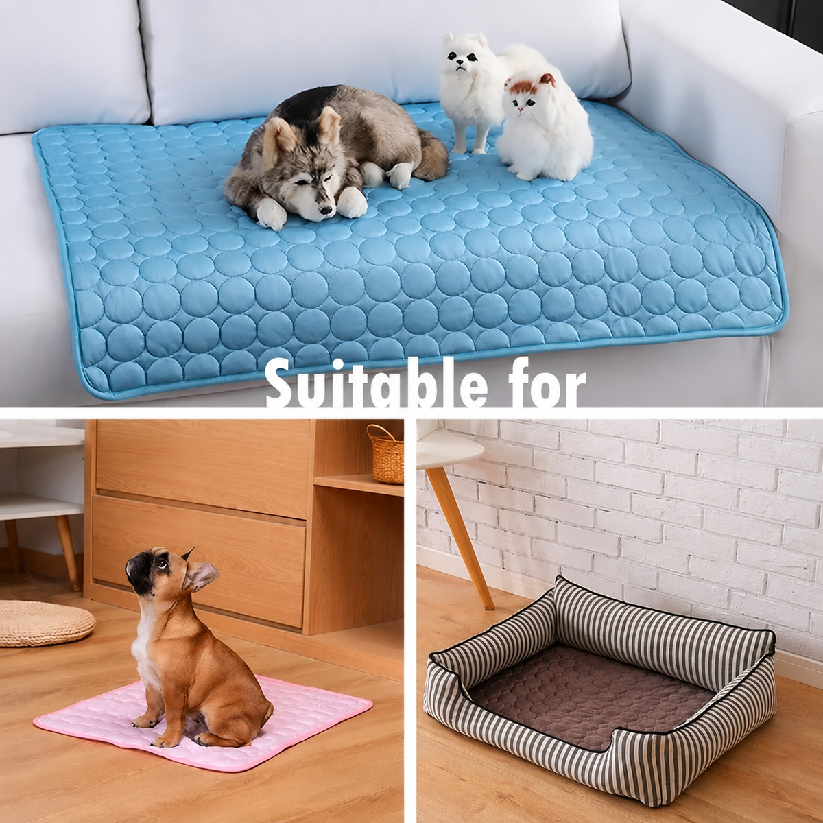 Large dog cooling pad for warm weather