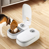 Dog and cat feeder bowl with dispenser