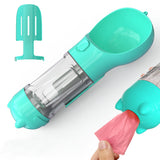 Portable dog hydration bottle for walking and hiking