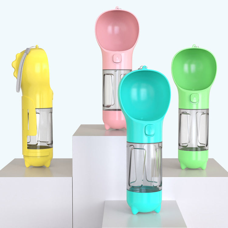 Pet travel water bottle for outdoor use