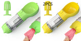 3-in-1 Portable Dog Water Bottle with Food & Waste Bag Holder