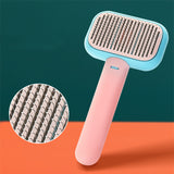 Self-Cleaning Pet Grooming Brush for Dogs & Cats