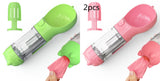 3-in-1 Portable Dog Water Bottle with Food & Waste Bag Holder