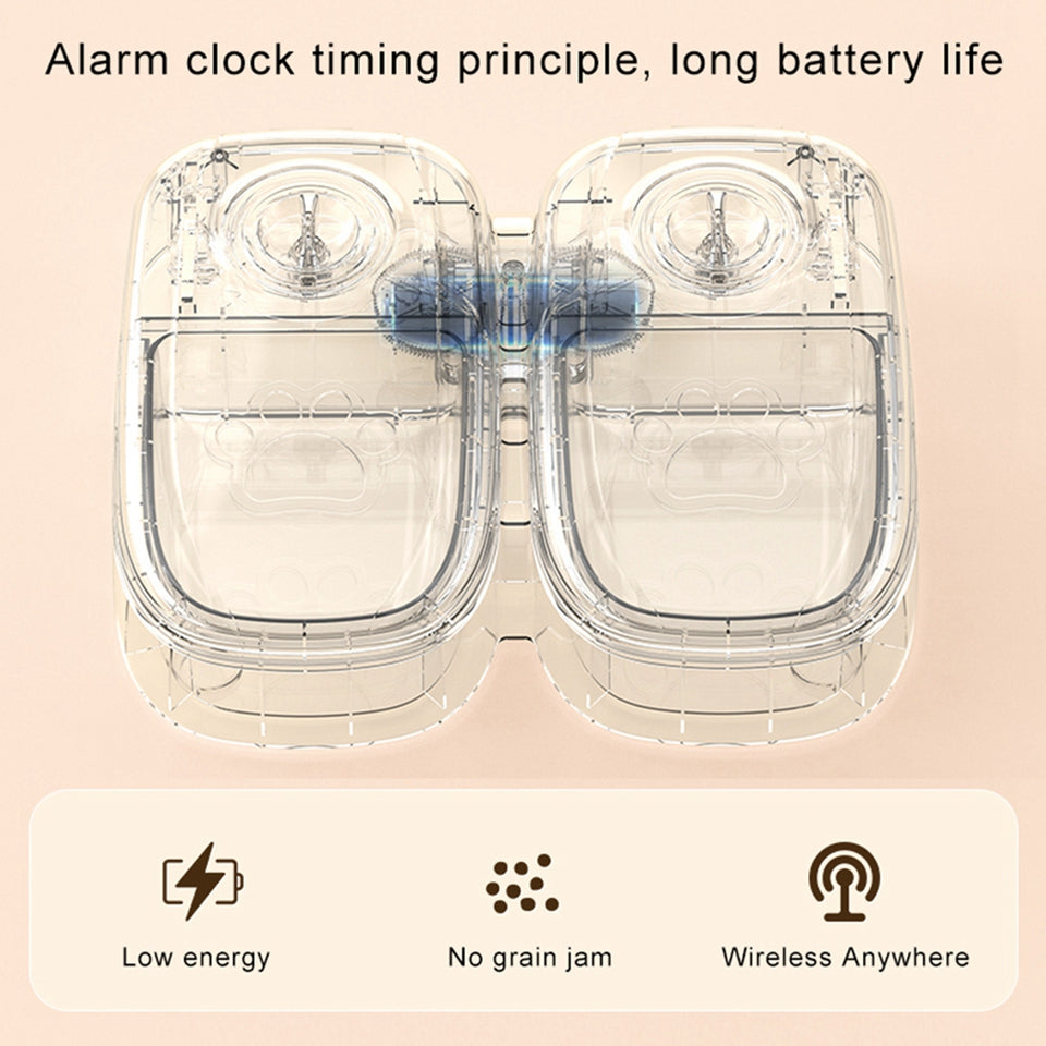 Gravity pet feeding system with food and water