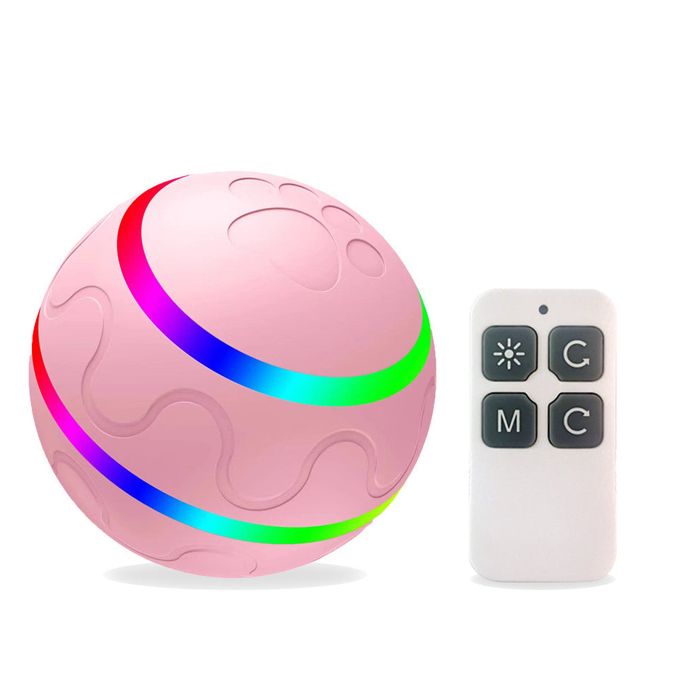 Interactive cat toy ball moving randomly
