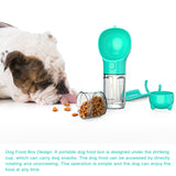 Dog drinking from portable travel water bottle
