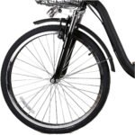 CITY ELECTRIC BICYCLE MEN 26" CAMEL BLACK with PLASTIC BASKET - Image 4