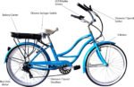 Micargi 7-Speed Electric Beach Cruiser Bicycle (36V/48V Motor) - Image 4