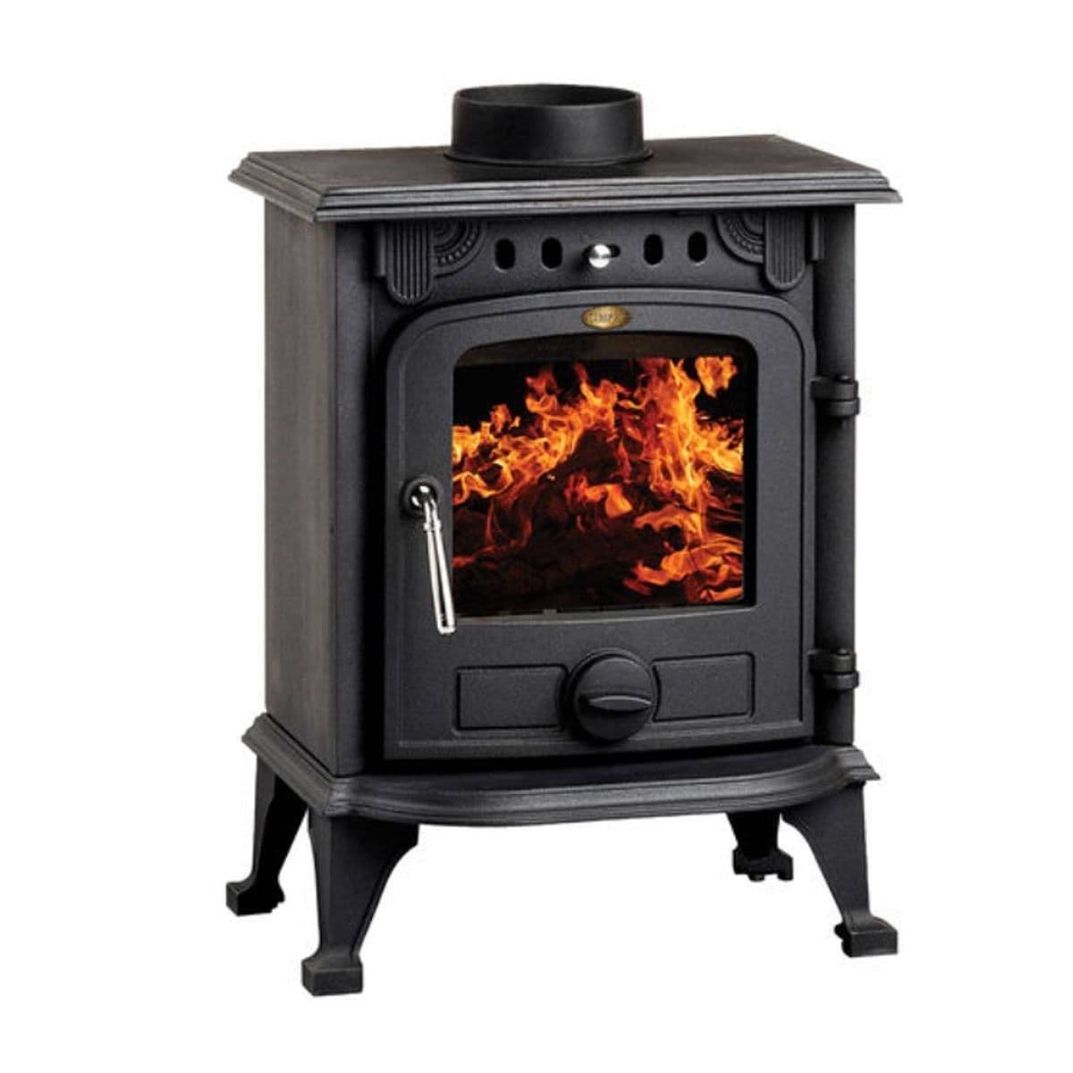 clarke-6910134-buckingham-ii-black-cast-iron-wood-burning-stove-5kw-18000btu-16306-1-p_26dcfdbc-7e39-4950-bb0f-e575dc366017.jpg Clarke 6910134 Buckingham II Black Cast Iron Wood Burning Stove 5Kw/18000Btu - Image 1
