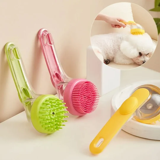 Long handle pet bath brush
